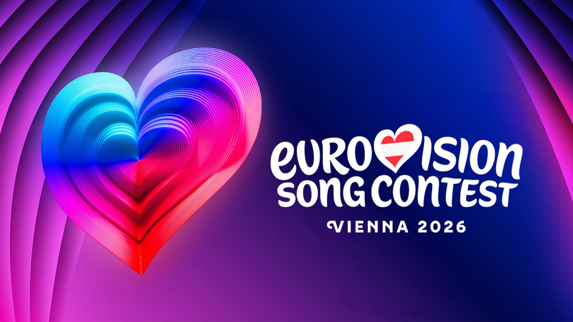 The Eurovision stage — spectacular lighting and staging